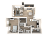 The Presley at Whitney Ranch Apartments Flaming Star Floor Plan
